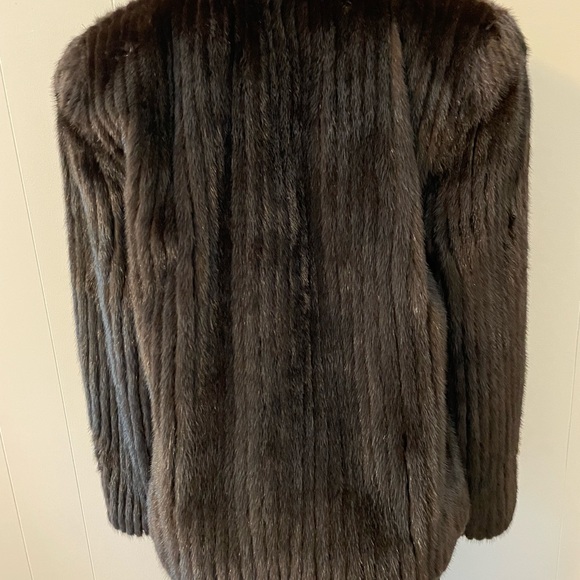 Saga Black Mink Jacket - Picture 7 of 8
